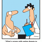 What's wrong with eating donuts to cure obesity? Don't you believe in alternative medicine? diabetes, weight loss, dieting, carbohydrates, carbs, sugar, glucose.