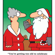 Christmas cartoons, Santa cartoons, Santa Claus, Christmas, Holiday, Celebrating, You\'re getting too old to celebrate like you used to. It\'s time to say No-No-No instead of Ho-Ho-Ho!