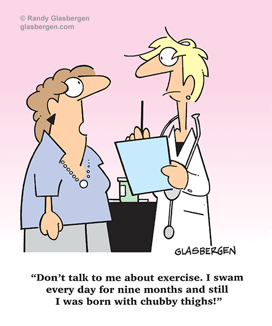funny cartoon comics about exercise Archives - Glasbergen Cartoon Service